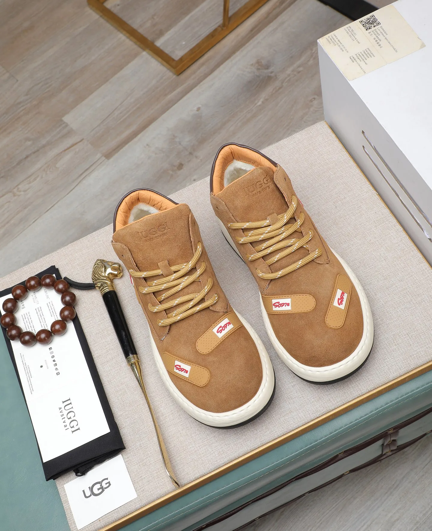 Men's shoes 💰680 IUGGI new retro presbyopia men's shoes, casual and versatile, full of high-end sense, fashionable, luxury and personalized style, joint style, retro presbyopia factor, full of handsome style, first layer suede cowhide, lining wool, rubber outsole, light and non-slip size: 39-44